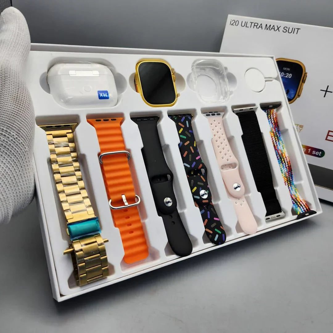 i20 Ultra Max Suit Display Smart Watch with Airpods