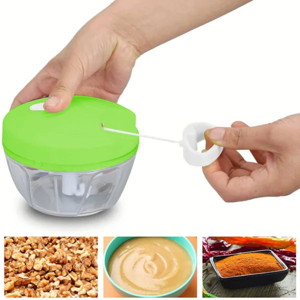 Vegetable Speedy Chopper Multi Use Turbo Cutter Mini Handy Manual Speed Chopper